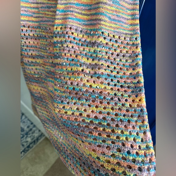 Vibrant Multi Color Crocheted Midi Skirt from Anniewear - Picture 2 of 6